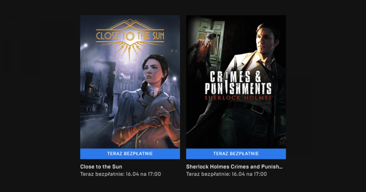 Sherlock Holmes: Crimes and Punishments i Close To The Sun za darmo