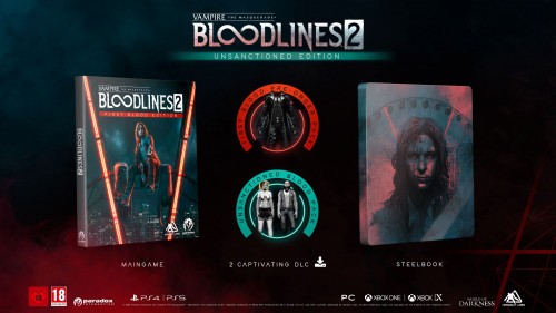 Promocja na Vampire The Masquerade – Bloodlines 2 Unsanctioned Edition + steelbook