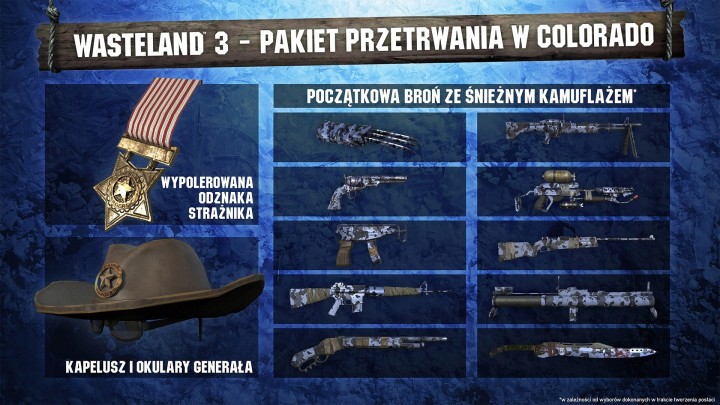 Cyfrowe dodatki do Wasteland 3 Colorado Collection