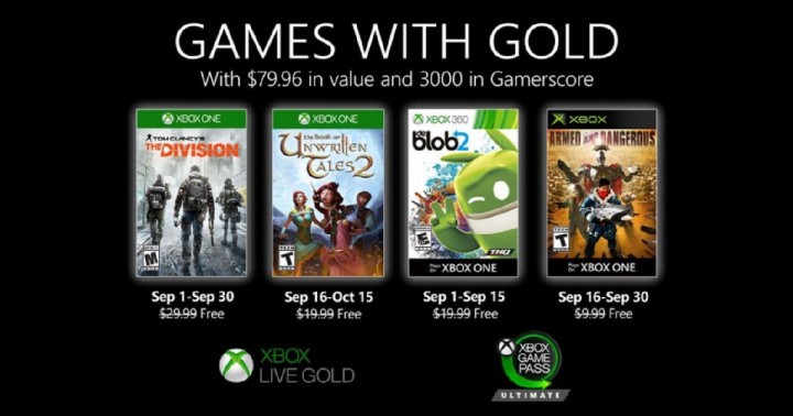 Games with Gold September 2020