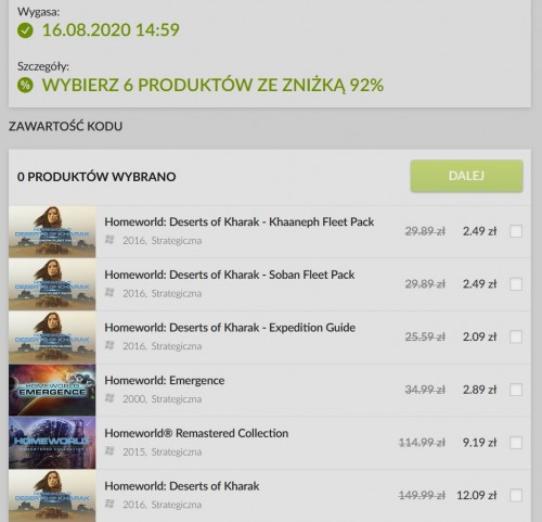 Seria Homeworld w promocji dla subskrybentów newslettera GOG.com