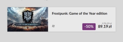 Promocja na Frostpunk: Game of the Year Edition