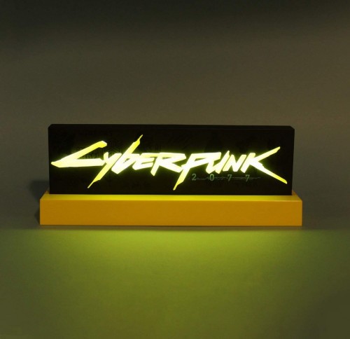 Promocja na lampkę z logo Cyberpunk 2077