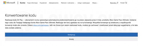 Konwersja EA Play na Xbox Game Pass Ultimate