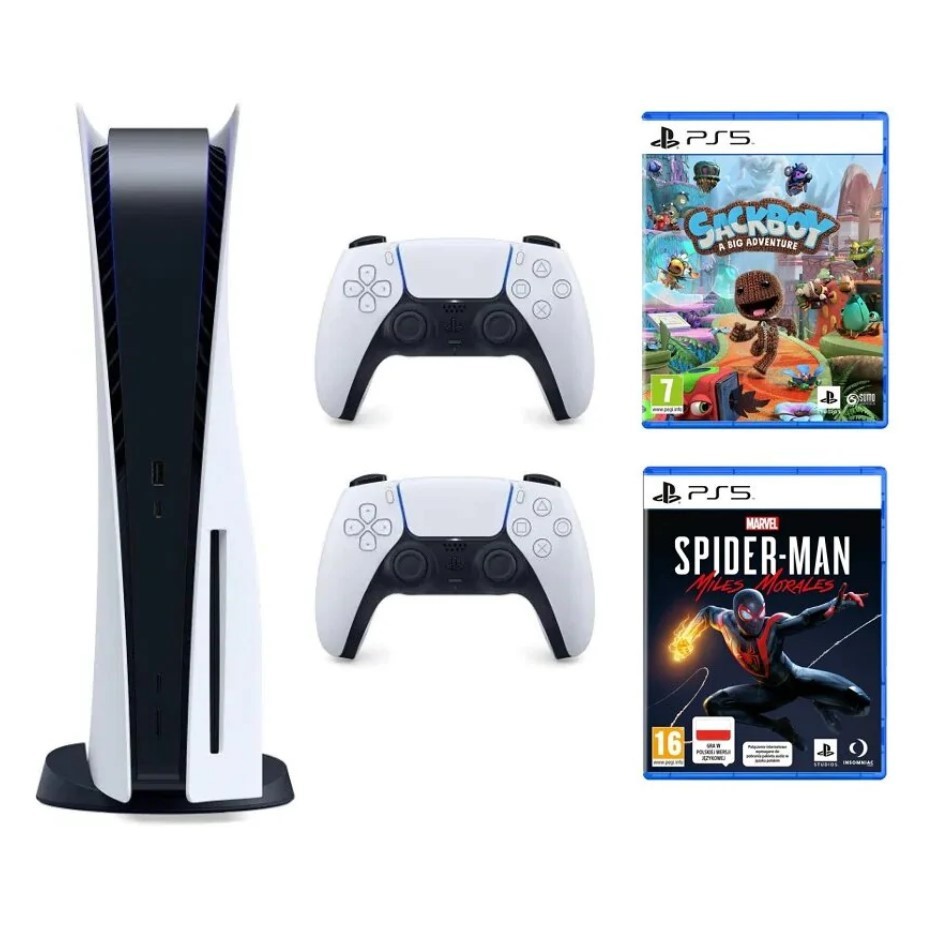 Promocja na PlayStation 5 + Dodatkowy kontroler DualSense + Marvel’s Spider-Man: Miles Morales + Sackboy: A Big Adventure
