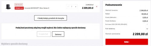 Promocja na Xbox Series X