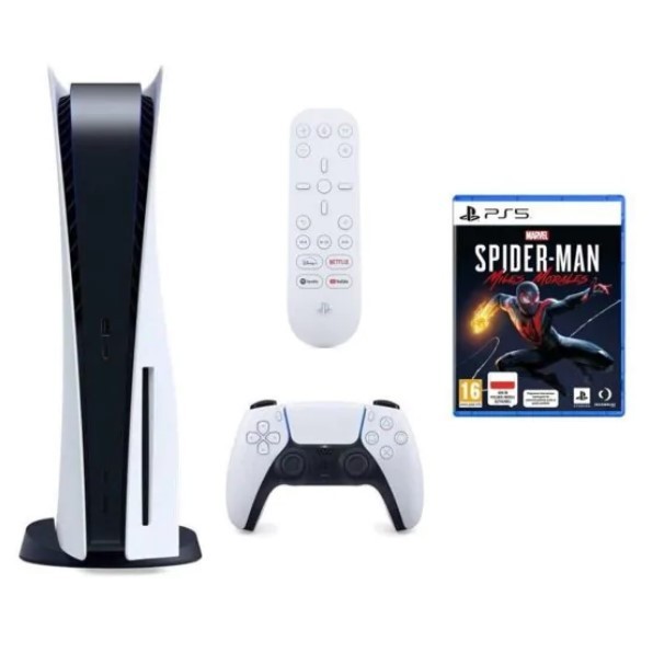Promocja na PlayStation 5 + Pilot PS5 Media Remote + Marvel’s Spider-Man Miles Morales