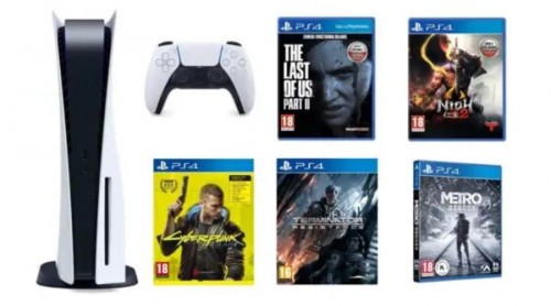 Promocja na PlayStation 5 + The Last of Us Part II + NiOh 2 + Cyberpunk 2077 + Terminator + Metro Exodus