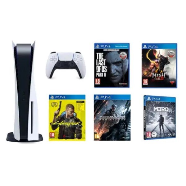 Promocja na PlayStation 5 + The Last of Us Part II + NiOh 2 + Cyberpunk 2077 + Terminator