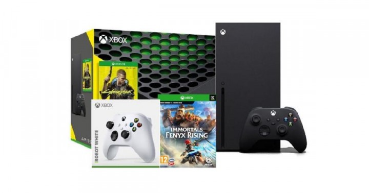 Promocja na Xbox Series X + Cyberpunk 2077 + Immortals Fenyx Rising + dodatkowy pad facebook