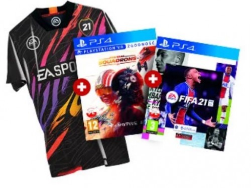 FIFA 21 PS4 + Star Wars: Squadrons Gra PS4 + Koszulka
