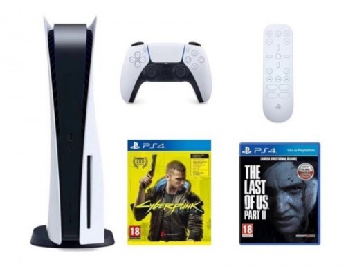 Promocja na PlayStation 5 + pilot PS5 Media Remote + The Last of Us Part II + Cyberpunk 2077