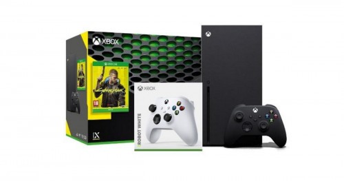 Promocja na Xbox Series X + Cyberpunk 2077 + dodatkowy pad (biały)