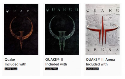 Quake, Quake II, Quake III Arena w Xbox Game Pass