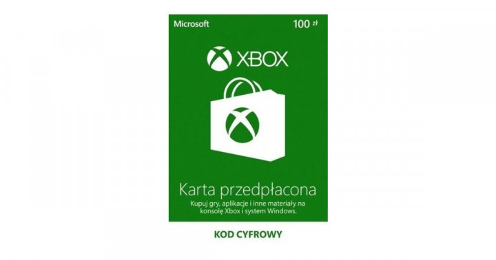 Promocja na giftcard 100 PLN do Xbox Store
