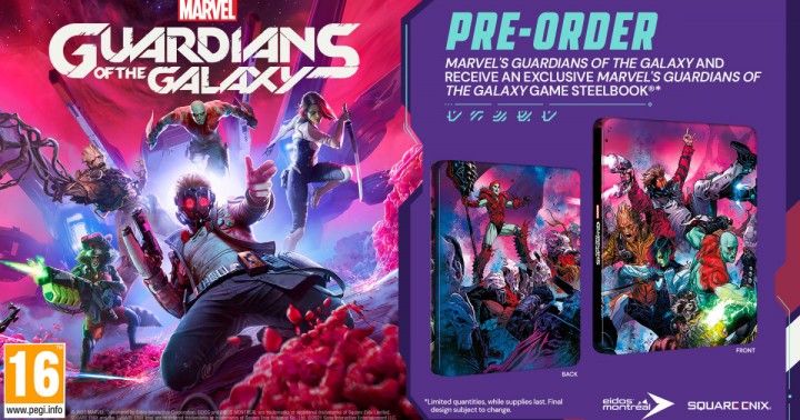 Promocja na Marvel's Guardians of the Galaxy Steelbook