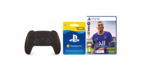 Promocja na Kontroler Sony DualSense (czarny) + FIFA 22 na PS5 + 3 mies. PS+