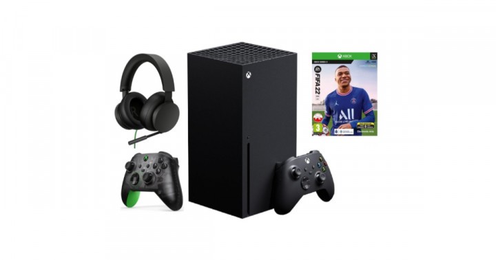 Promocja na Konsola XBOX Series X + FIFA 22 + Kontroler 20TH Anniversary SE + Słuchawki XBOX Wired