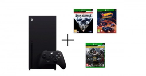 Konsola Xbox Series X 1TB + Dungeons & Dragons Dark Alliance Day One Edition XBOX + Hot Wheels Unleashed Xbox Series X + Chivalry 2 Day One Edition XBOX One