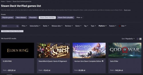 Steam Deck GG Deals