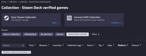 Steam Deck Collection