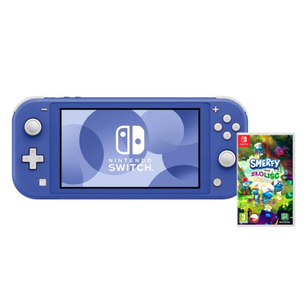 Promocja na Konsole Nintendo Switch Lite (niebieska) + Smerfy_ Misja Złoliść
