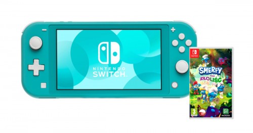 Promocja na Konsole Nintendo Switch Lite (turkusowa) + Smerfy_ Misja Złoliść
