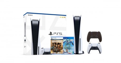 Sony PlayStation 5 + Horizon Forbidden West + Uncharted_ Kolekcja Dziedzictwo Złodziei + dodatkowy pad (czarny)_facebook
