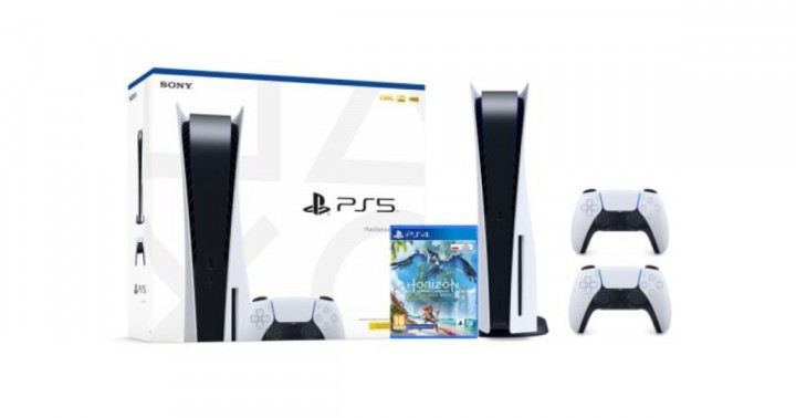 Promocja na Sony PlayStation 5 + Horizon Forbidden West + dodatkowy pad (biały)