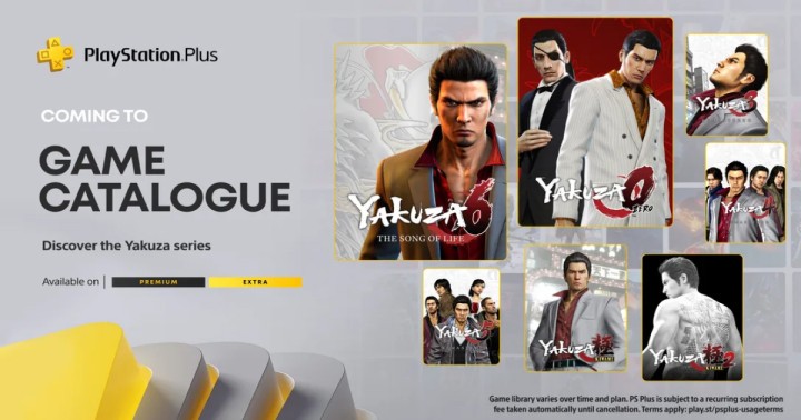8 gier z serii Yakuza trafi do PlayStation Plus Extra i Premium 2022 roku