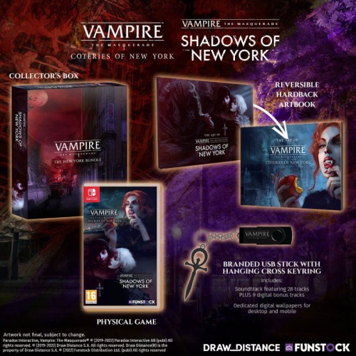 Vampire The Masquerade Coteries of New York and Shadows of New York Collectors Edition Switch