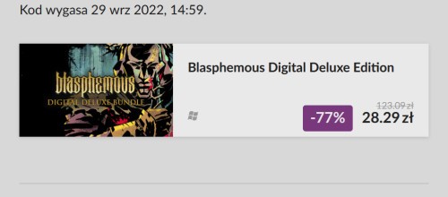 Promocja na Blasphemous Digital Deluxe Edition