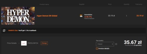 Promocja na Hyper Demon