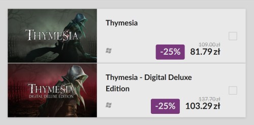 Promocja na Thymesia