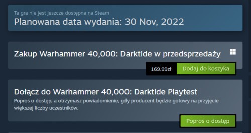 Warhammer 40,000: Darktide za darmo