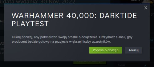 Warhammer 40,000: Darktide za darmo