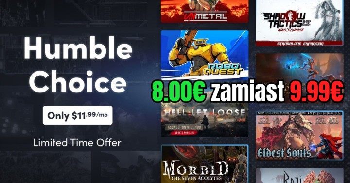 Promocja na Humble Choice Listopad 2022