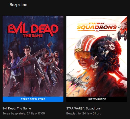 Star Wars Squadrons za darmo w Epic Games Store