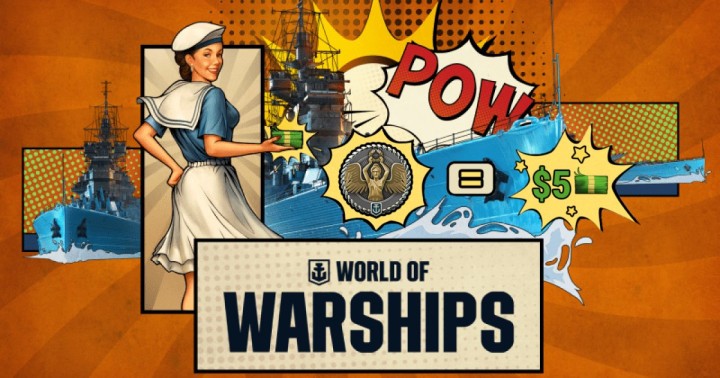 Zagraj w World of Warships i otrzymaj $5 na Steam
