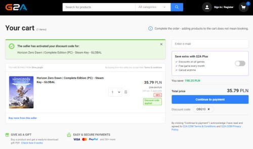 Horizon Zero Dawn Complete Edition w G2A