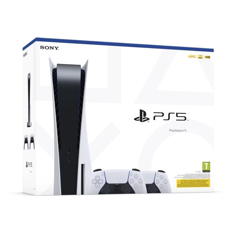 Konsola SONY PlayStation 5 C Chassis + Dodatkowy kontroler DualSense Biały
