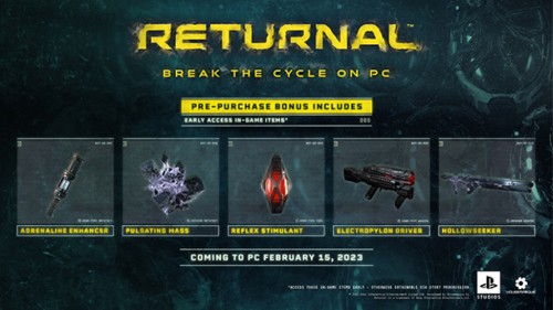 Pre-order Returnal na PC