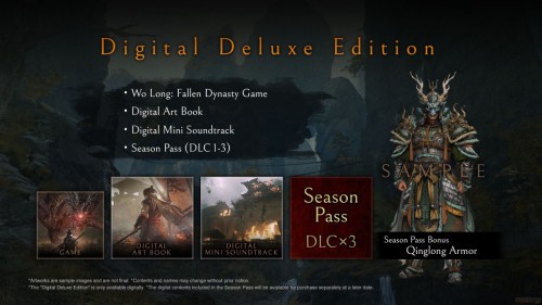 Premiera Wo Long: Fallen Dynasty Digital Deluxe Edition