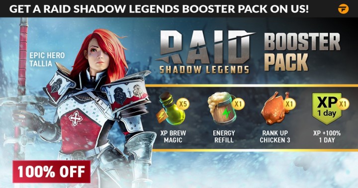 Raid Shadow Legends Booster Pack za darmo