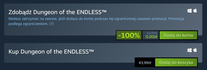 Dungeon of the Endless za darmo na Steam