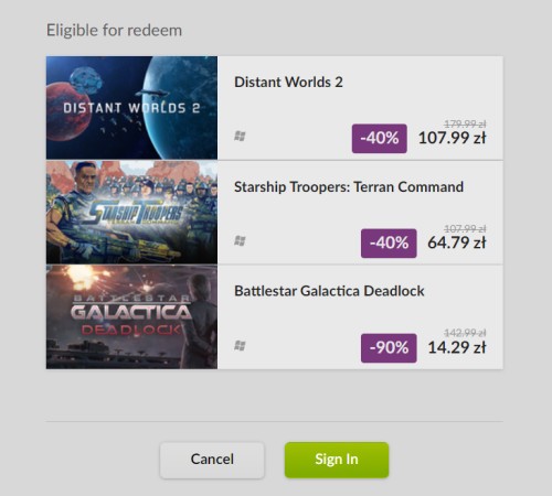 Promocja na Starship Troopers GOG