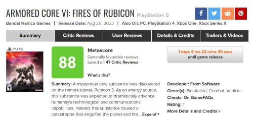 Recenzje Armored Core VI
