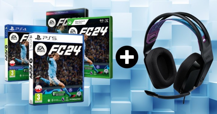 Zestaw z EA SPORTS FC 24 na PC i konsole + słuchawki Logitech dostępny od 328 zł w Media Expert