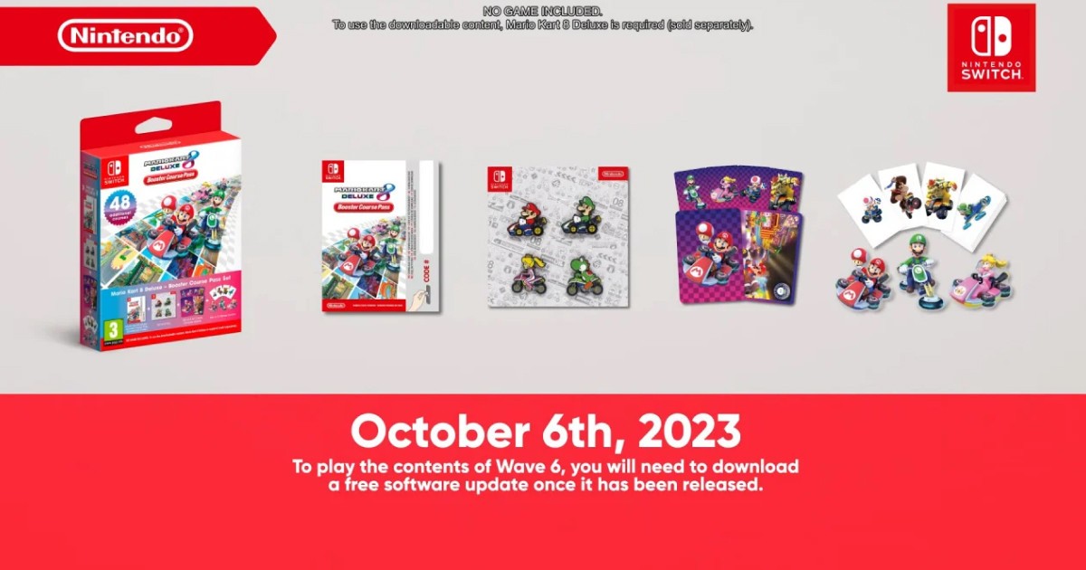 Pudełkowe Mario Kart 8 Deluxe Booster Course Pass Set na