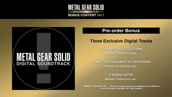 METAL GEAR SOLID_ MASTER COLLECTION Vol.1 Pre-Order Bonus za darmo
